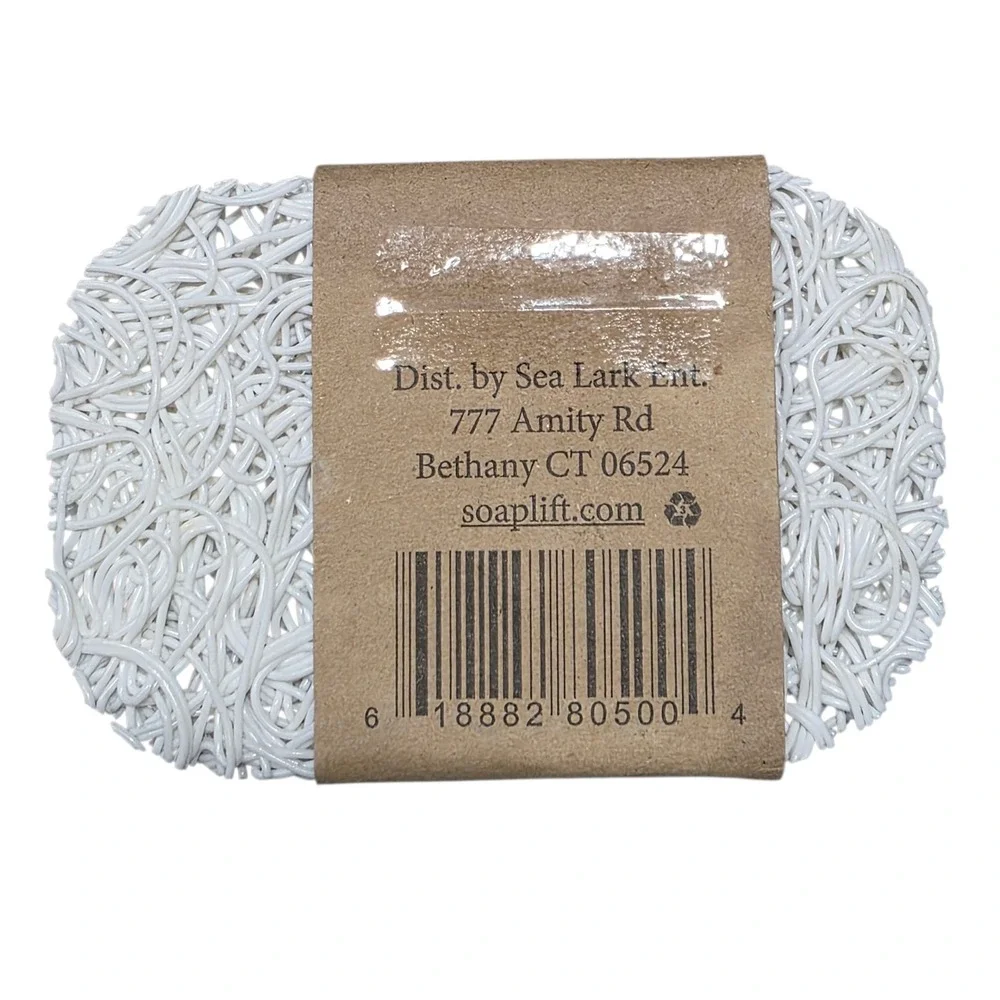 NEW Soap Lift Eco Friendly Bio Plastic Bar Soap Holder Soap Rest‎ High Dry White